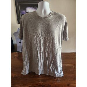Under Armour HeatGear Mens 2XL Gray Short Sleeve Fitted Shirt Tee Gym